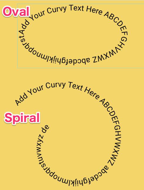 Path Type: Oval・Spiral